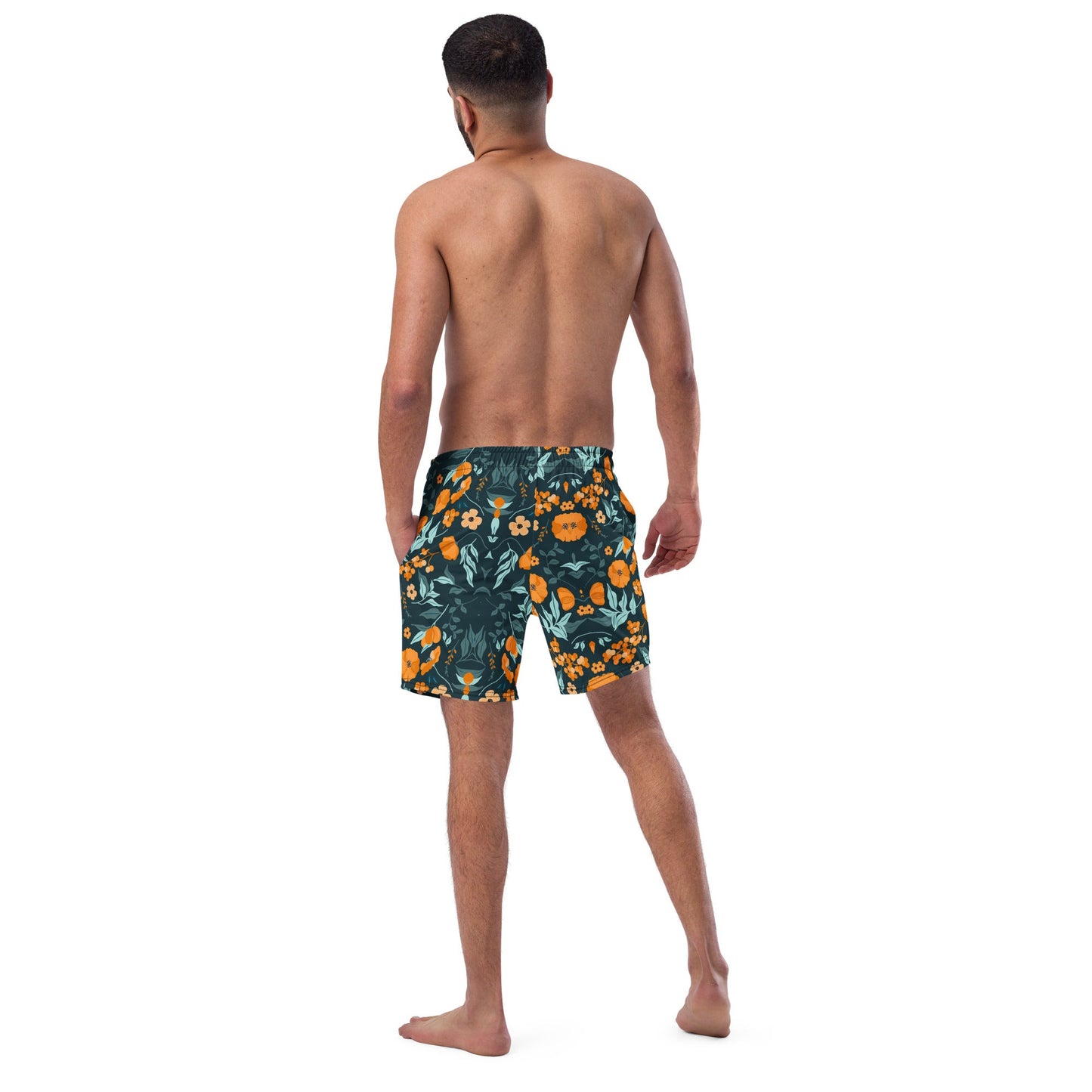 Floral Men's swim trunks