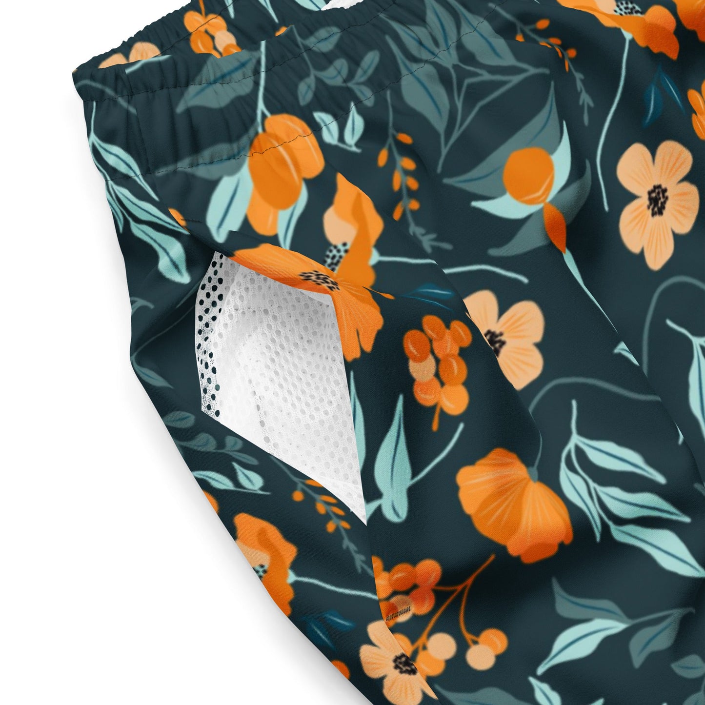 Floral Men's swim trunks