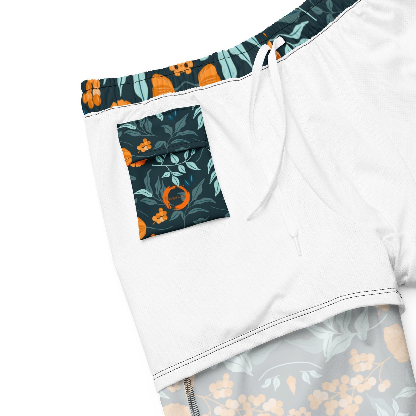 Floral Men's swim trunks