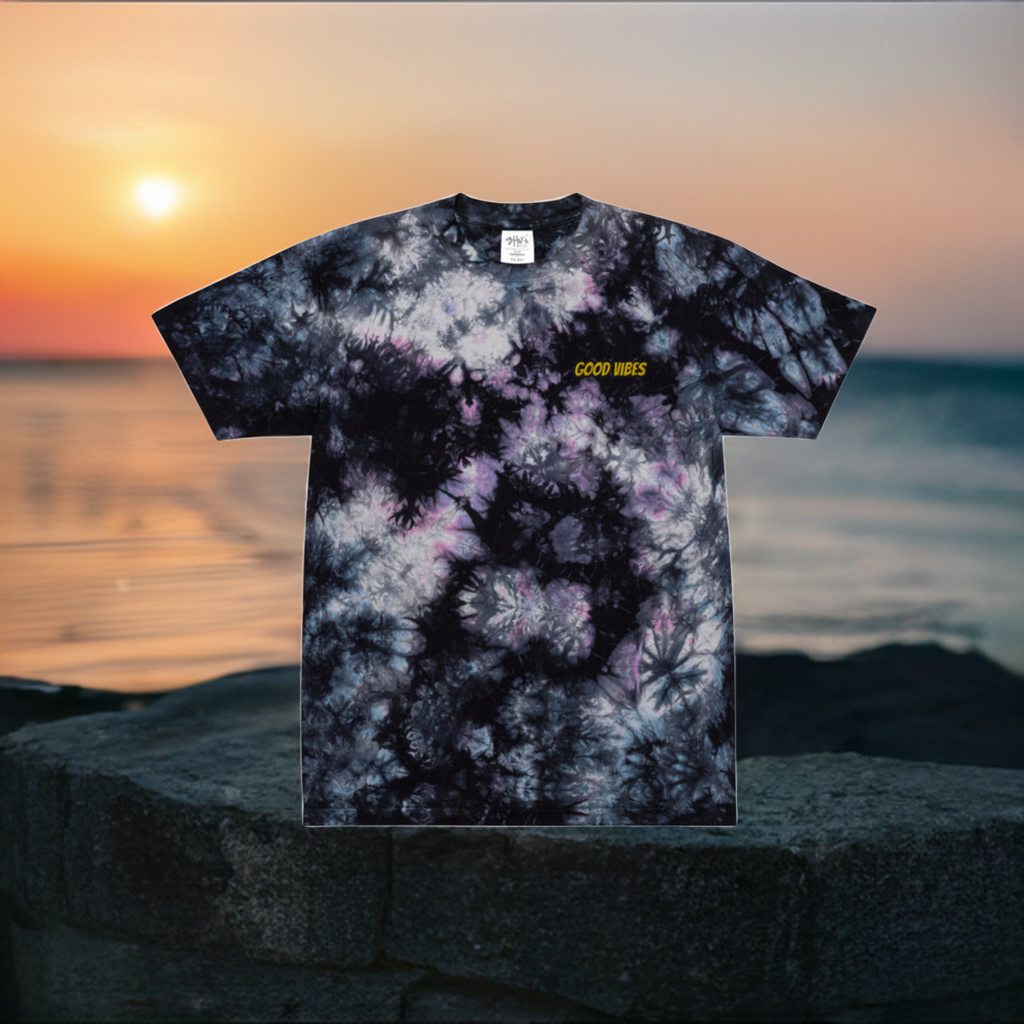 Good Vibes tie-dye t-shirt